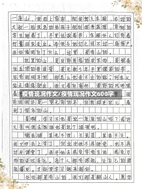 疫情现况作文/疫情现况作文600字-第1张图片