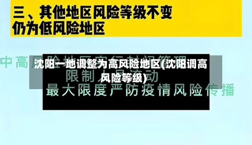 沈阳一地调整为高风险地区(沈阳调高风险等级)-第1张图片