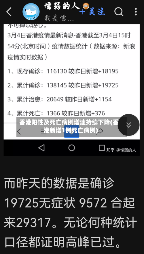 香港阳性及死亡病例增速持续下降(香港新增1例死亡病例)-第2张图片