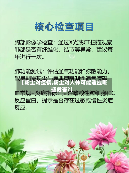 【粉尘对疫情,粉尘对人体可能造成哪些危害?】-第2张图片