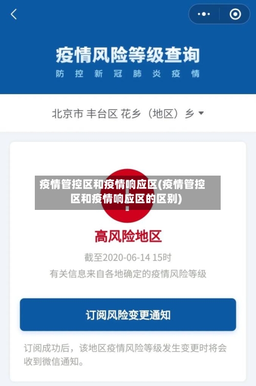 疫情管控区和疫情响应区(疫情管控区和疫情响应区的区别)-第2张图片