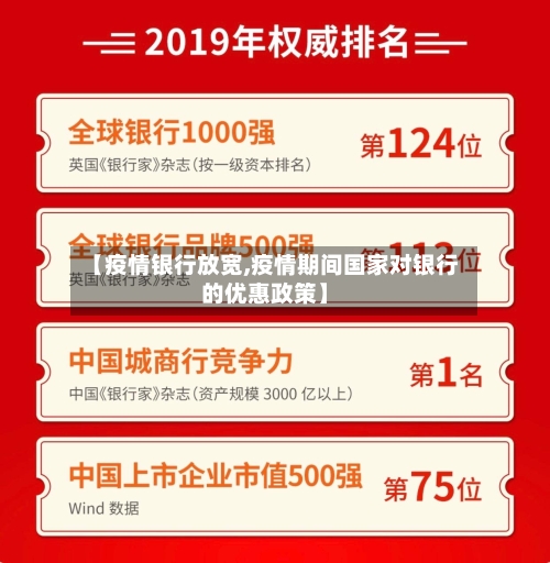 【疫情银行放宽,疫情期间国家对银行的优惠政策】-第3张图片