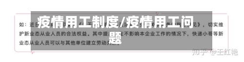 疫情用工制度/疫情用工问题-第1张图片