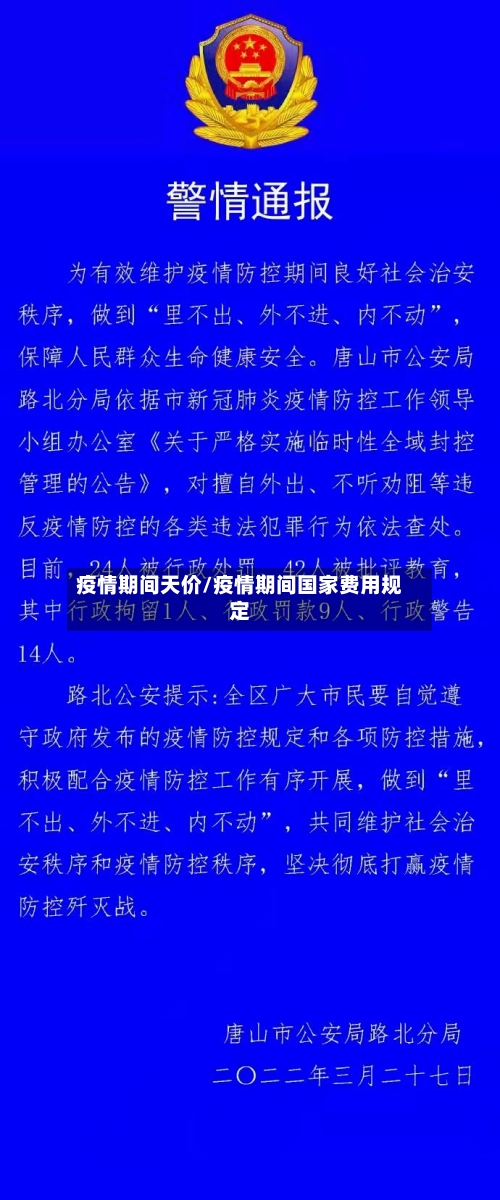 疫情期间天价/疫情期间国家费用规定-第3张图片