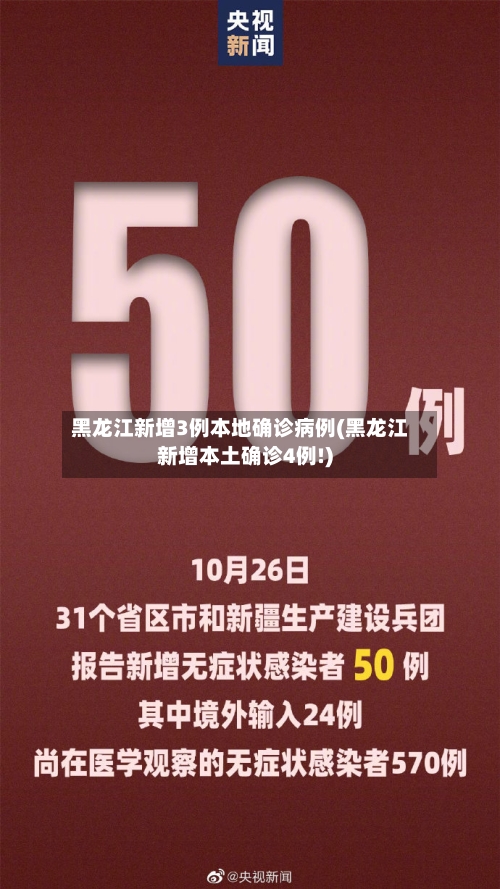 黑龙江新增3例本地确诊病例(黑龙江新增本土确诊4例!)-第3张图片