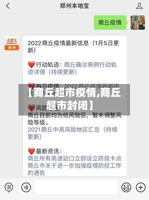 【商丘超市疫情,商丘超市封闭】-第1张图片