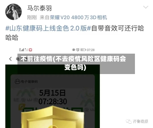 不前往疫情(不去疫情风险区健康码会变色吗)-第2张图片