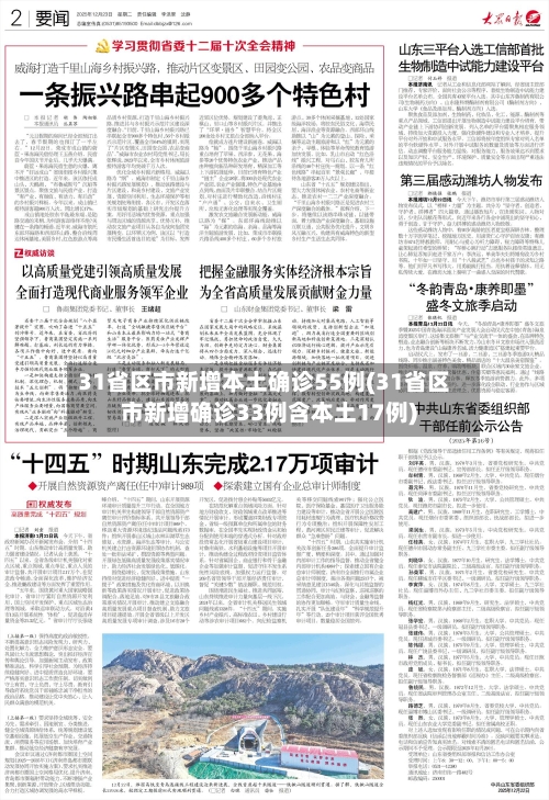 31省区市新增本土确诊55例(31省区市新增确诊33例含本土17例)-第2张图片