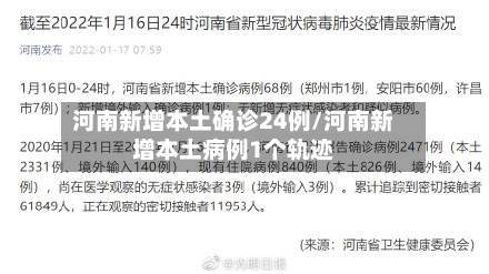 河南新增本土确诊24例/河南新增本土病例1个轨迹-第3张图片