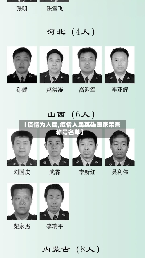 【疫情为人民,疫情人民英雄国家荣誉称号名单】-第2张图片