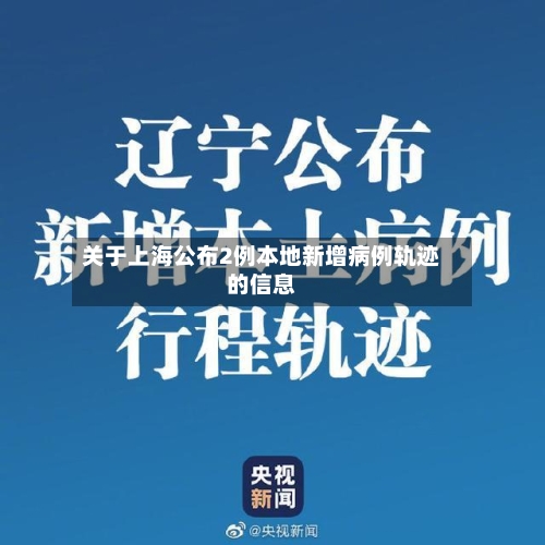 关于上海公布2例本地新增病例轨迹的信息-第2张图片