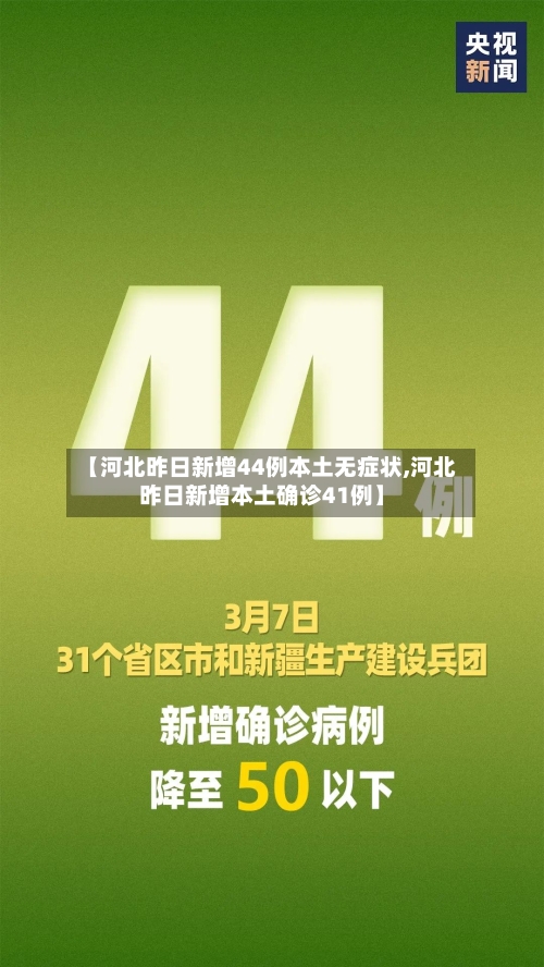 【河北昨日新增44例本土无症状,河北昨日新增本土确诊41例】-第1张图片