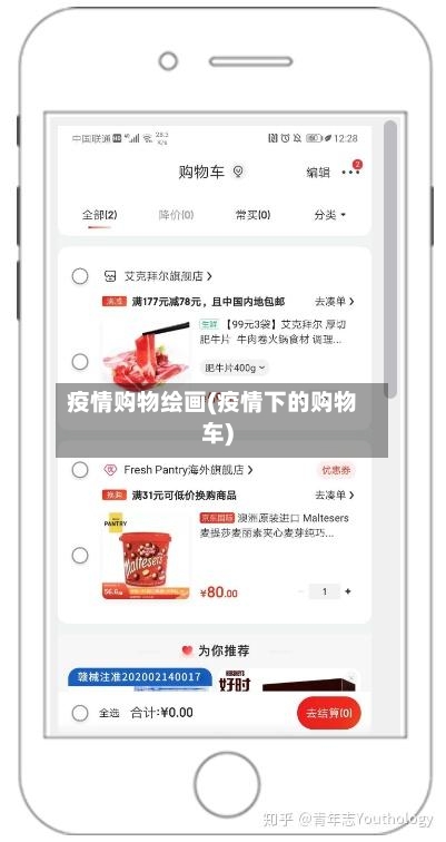 疫情购物绘画(疫情下的购物车)-第3张图片